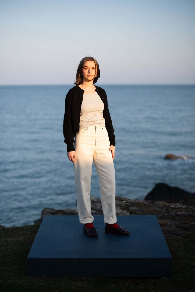 The Myra - Relaxed Fit - Ecru One Wash.