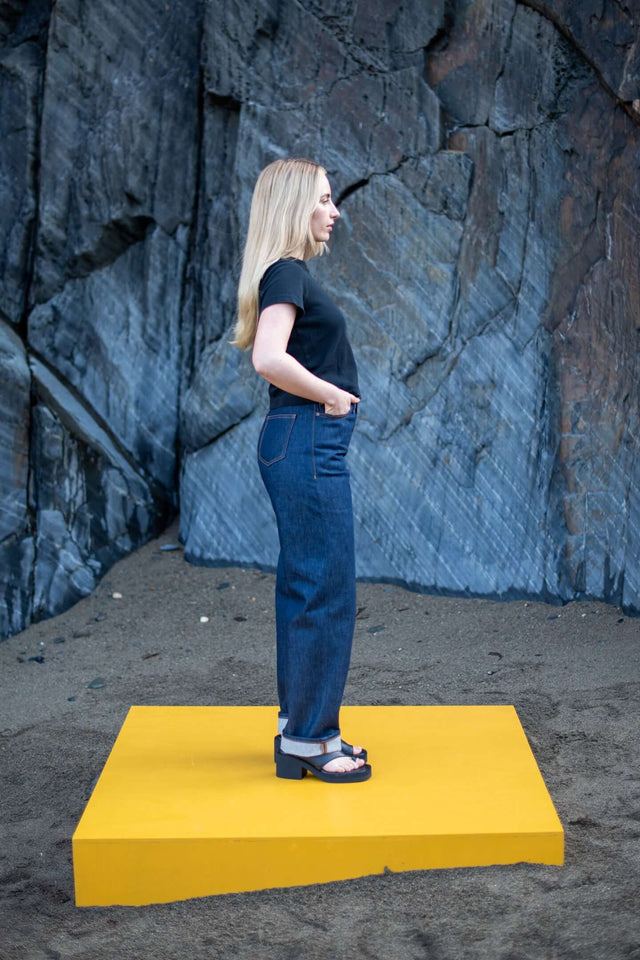 The Aurelia - Wide Straight Fit - Italian Indigo.
