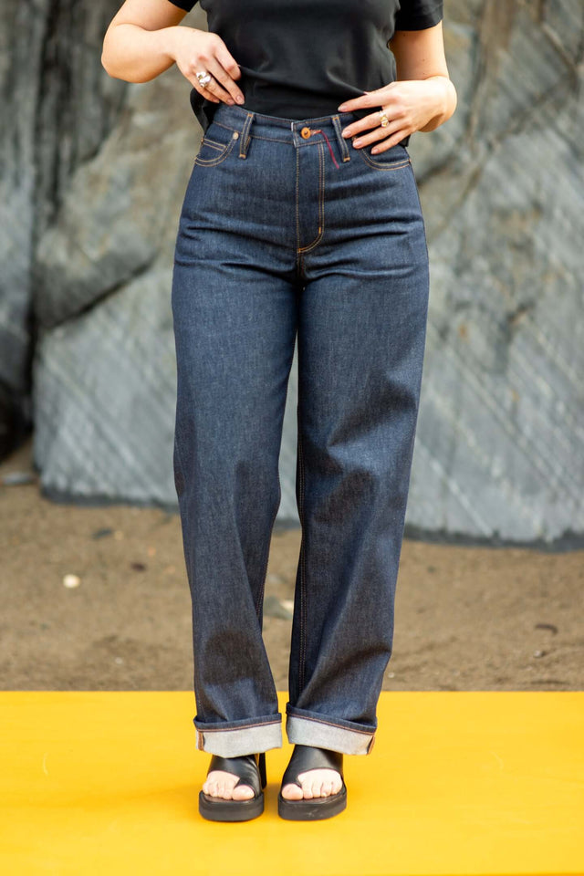 The Aurelia - Wide Straight Fit - Italian Indigo.