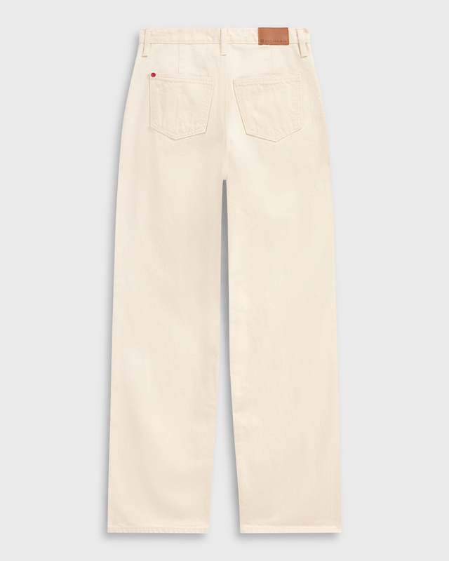 The Aurelia - Wide Straight Fit - Ecru One Wash.