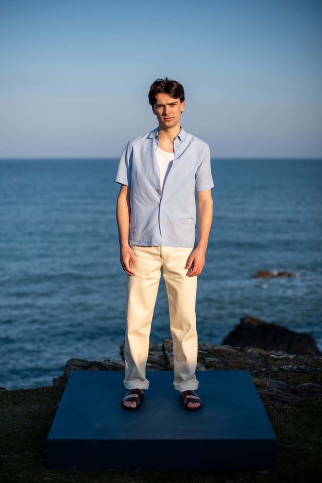 The Morgans - Wide Leg -  Ecru Denim.