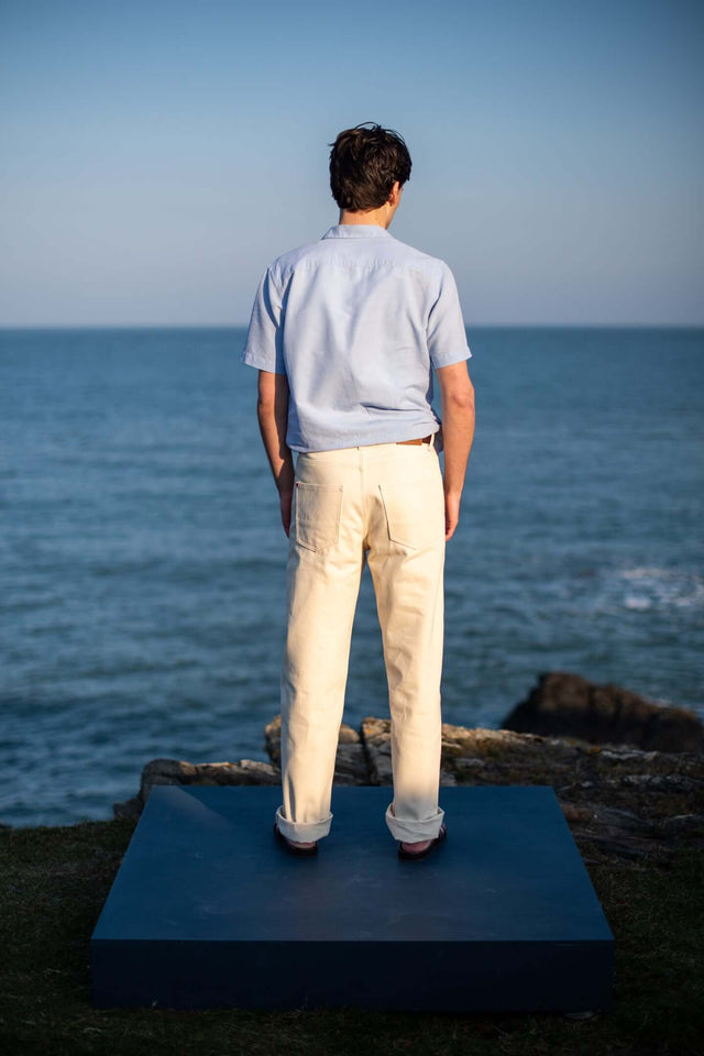 The Morgans - Wide Leg -  Ecru Denim.